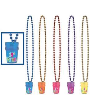 "19th" Birthday Beads w/Glass