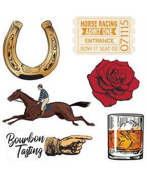 Vintage Horse Racing Mini Cutouts