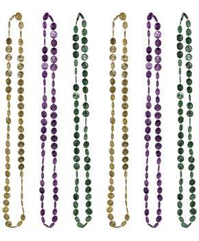 Mardi Gras Coin Beads