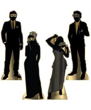 Masquerade Silhouette Stand-Ups