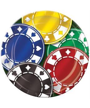 Poker Chips Plates