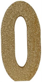 3-D Glittered "0" Centerpiece