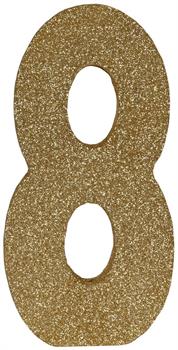 3-D Glittered "8" Centerpiece