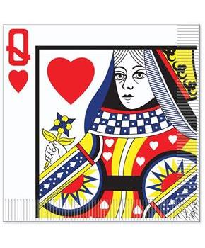 Queen Of Hearts Luncheon Napkins