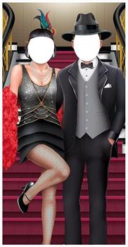 Great 20's Couple Photo Prop Stand-Up