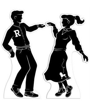 50's Dancing Silhouette Stand-Ups