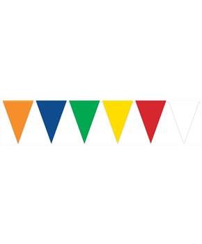 Multi-Color Oversized Pennant Banner