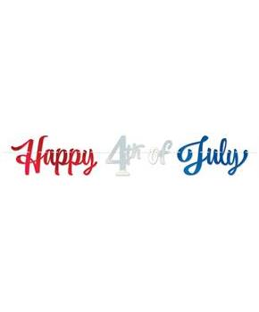 Foil Happy 4th Of July Streamer