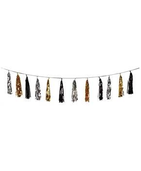 Oversized Metallic Tassel Garland