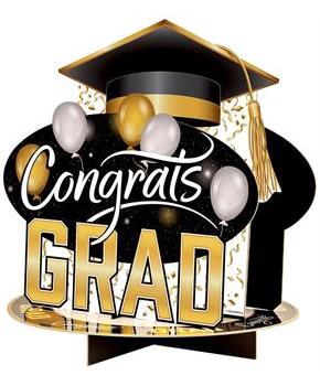 3-D Congrats Grad Centerpiece