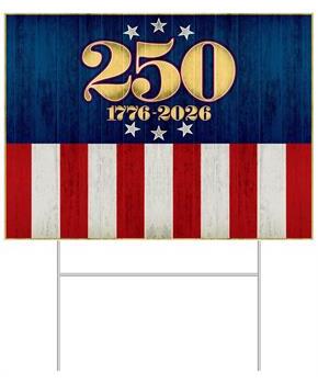 Plastic Semiquincentennial Yard Sign
