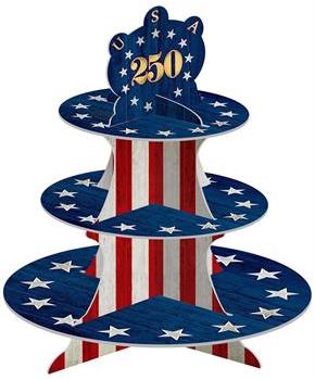 Semiquincentennial Cupcake Stand
