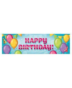 Fabric Happy Birthday Banner