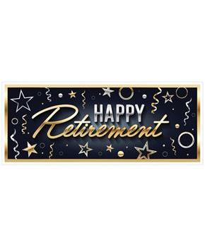 Happy Retirement Oversized Sign Banner