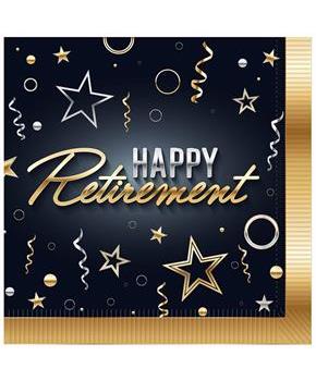 Happy Retirement Luncheon Napkins