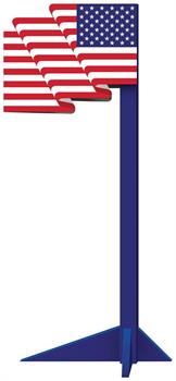 3-D American Flag Prop