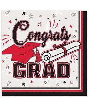 Congrats Grad Beverage Napkins