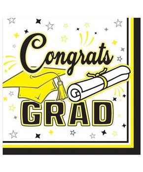 Congrats Grad Beverage Napkins