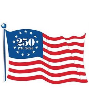 Semiquincentennial Flag Cutouts