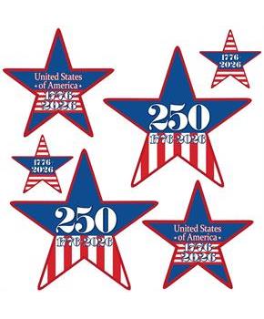 Semiquincentennial Star Cutouts