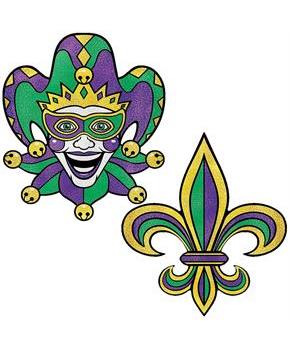 Jumbo Mardi Gras Cutouts