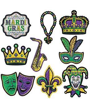 Mini Mardi Gras Cutouts