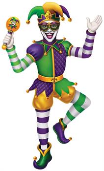 Jointed Mardi Gras Jester