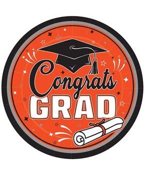 Congrats Grad Plates