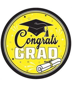 Congrats Grad Plates