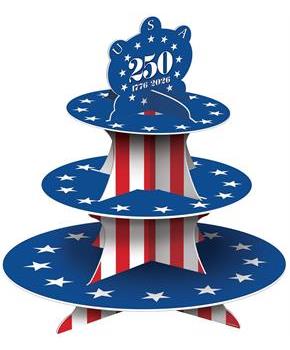 Semiquincentennial Cupcake Stand