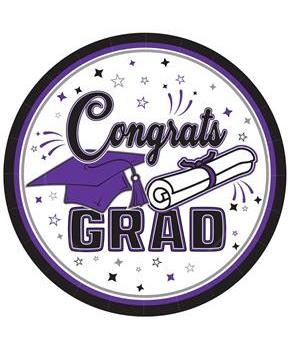 Congrats Grad Plates