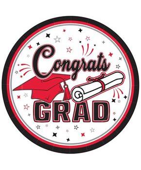 Congrats Grad Plates