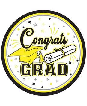 Congrats Grad Plates