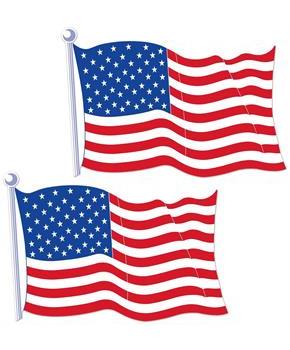 Jumbo American Flag Cutouts