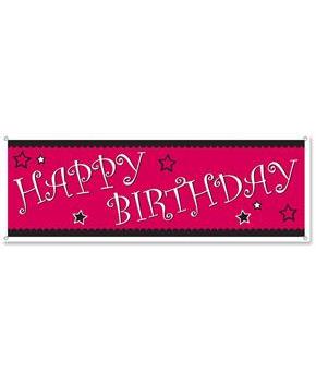 Happy Birthday Sign Banner