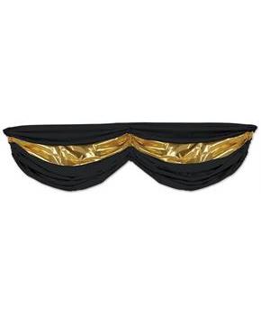 Black & Gold Fabric Bunting