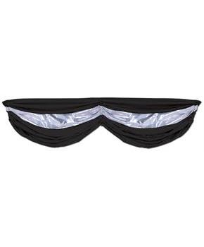 Black & Silver Fabric Bunting