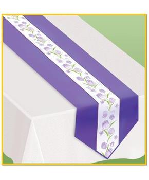 Spring Tulips Fabric Table Runner