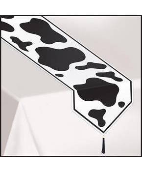 Printed Cow Print Table Runner