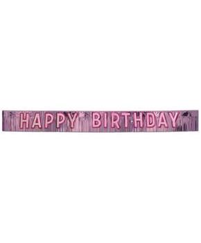 Metallic Happy Birthday Banner