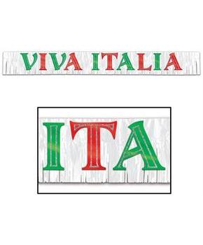 Metallic Viva Italia Banner