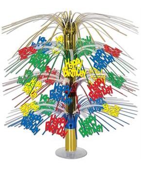 Happy Birthday Cascade Centerpiece