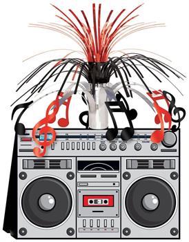 Boom Box Centerpiece