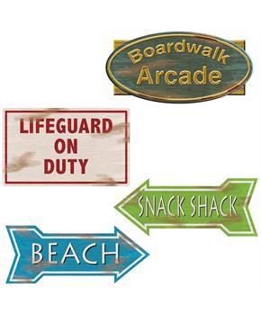 Beach Sign Cutouts