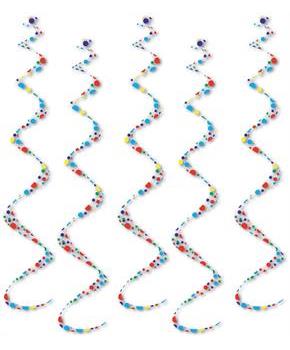 Printed Polka Dots Twirly Whirlys
