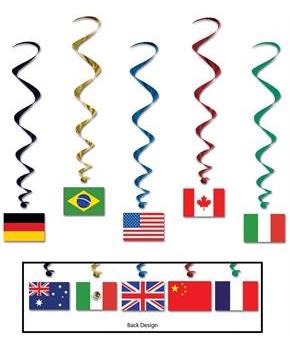 International Flag Whirls