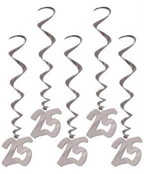 "25th" Anniversary Whirls