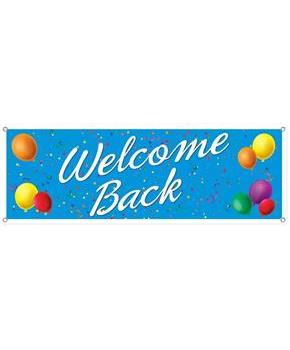 Welcome Back Sign Banner