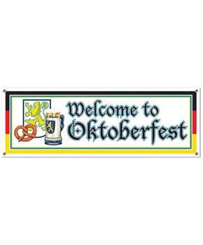 Welcome To Oktoberfest Sign Banner