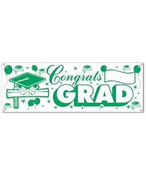 Congrats Grad Sign Banner